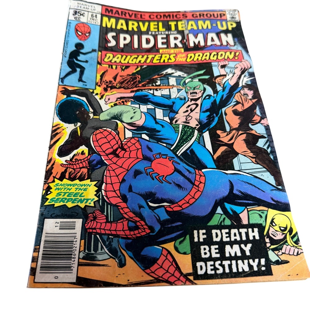 Marvel Team-Up Spider Man Daughters of the Dragon Comic Book #64 December 1977‎